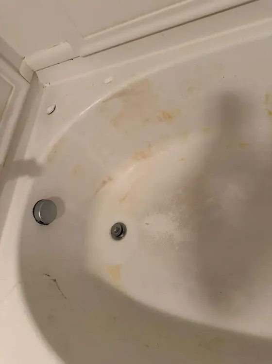 Soaking tub before cleaning