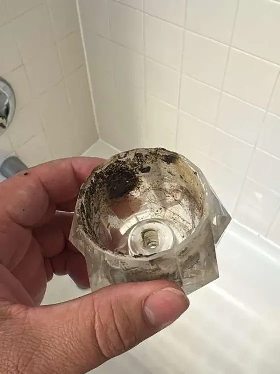 Light shade before cleaning