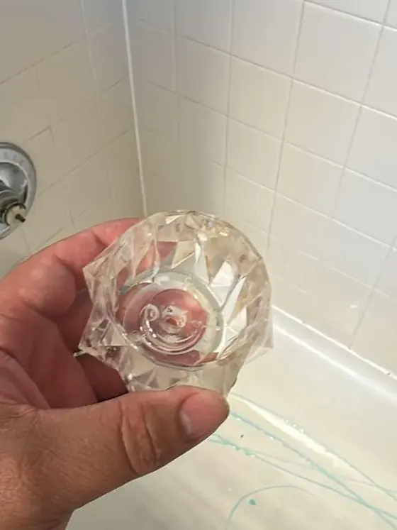 The same light shade after cleaning